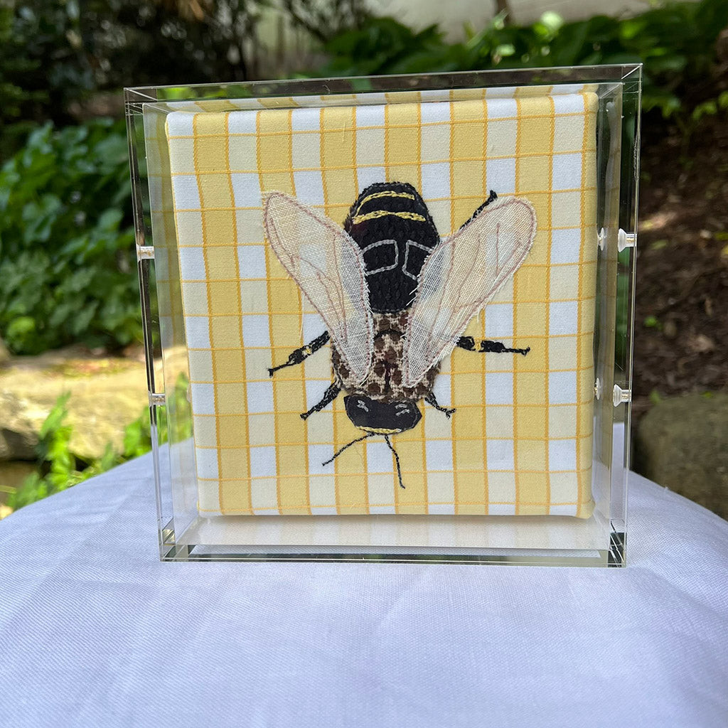 Mini Bee on Yellow
