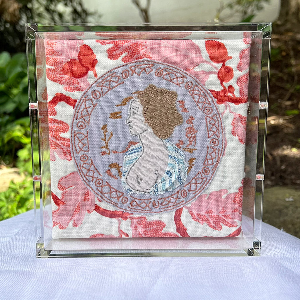 Mini Plate on Red
