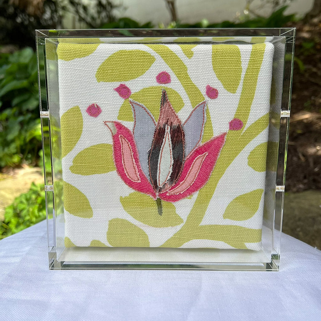 Mini Flower with Pink Dots