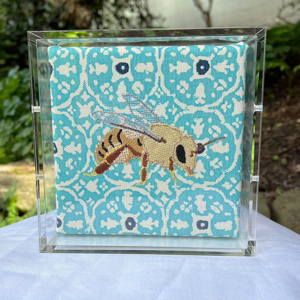 Mini Bee on Turquoise