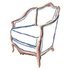 Raw edge applique - Armchair