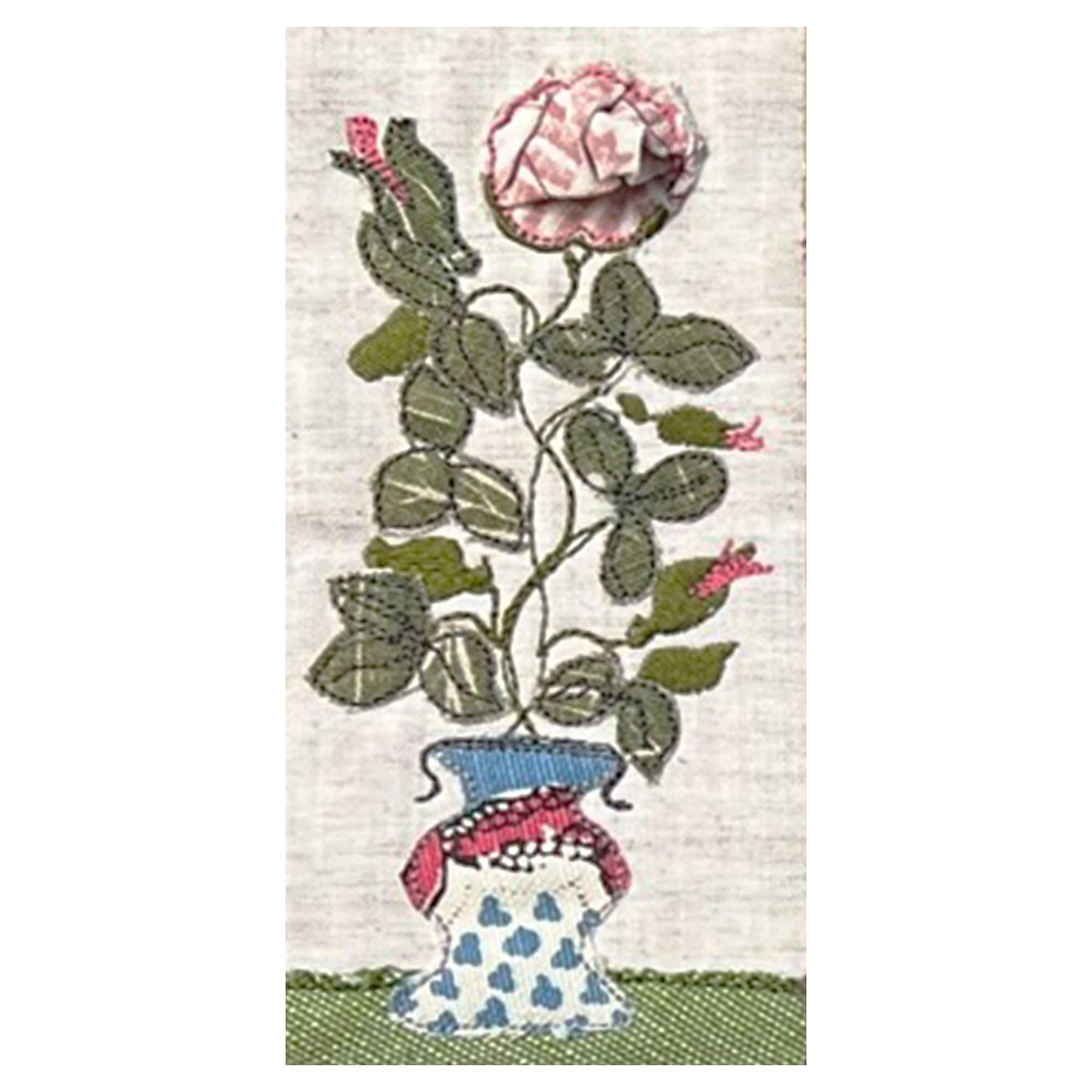 Raw edge applique - 3 flower arrangement designs