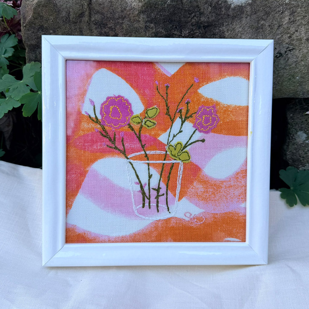 Mini flowers in vase