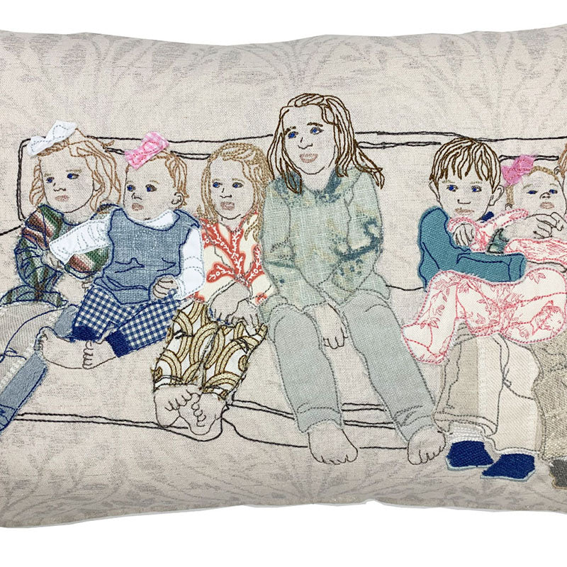 Family Portrait Pillow