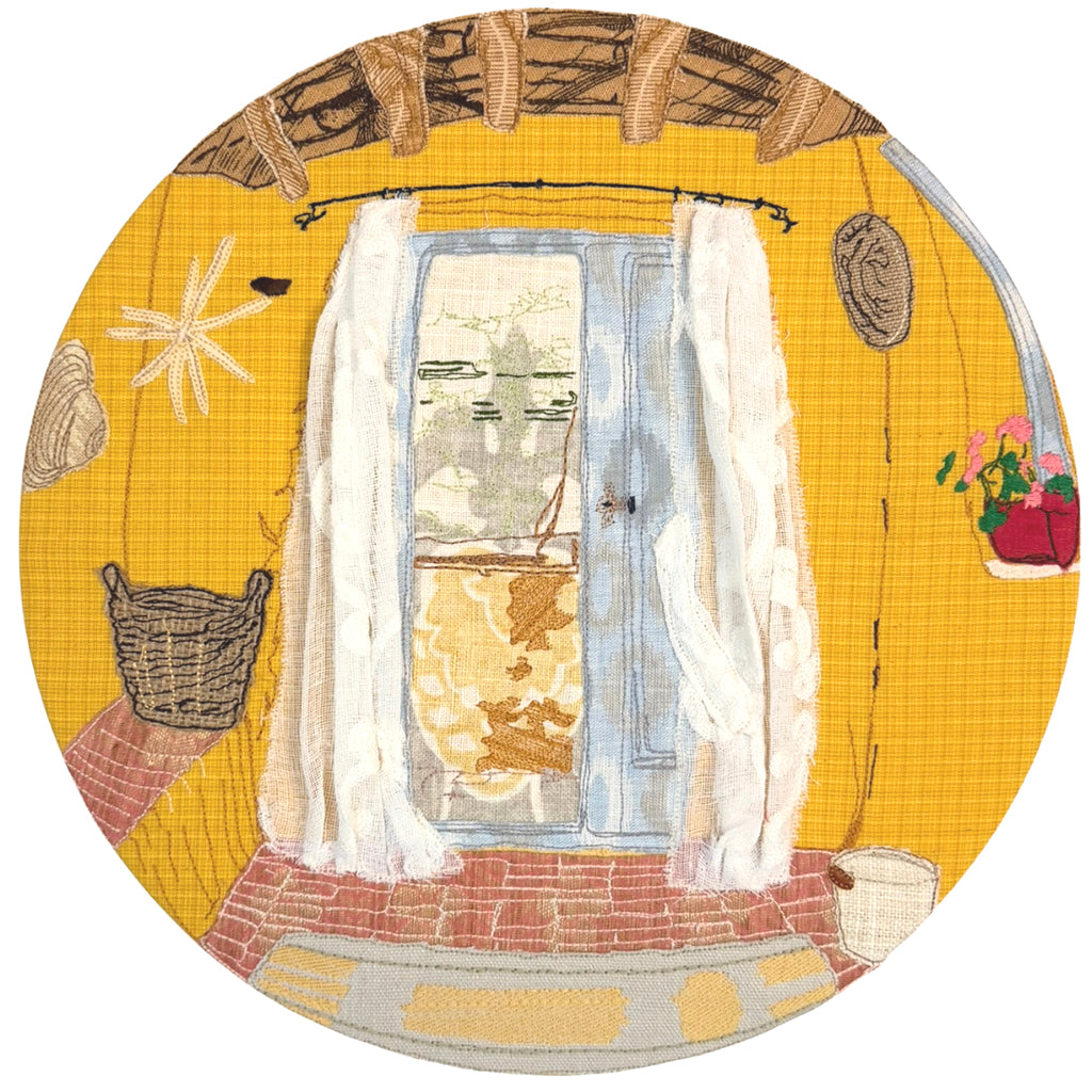 A Sunny Window with Geraniums