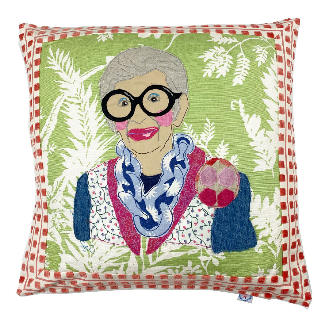 Iris Apfel Pillow