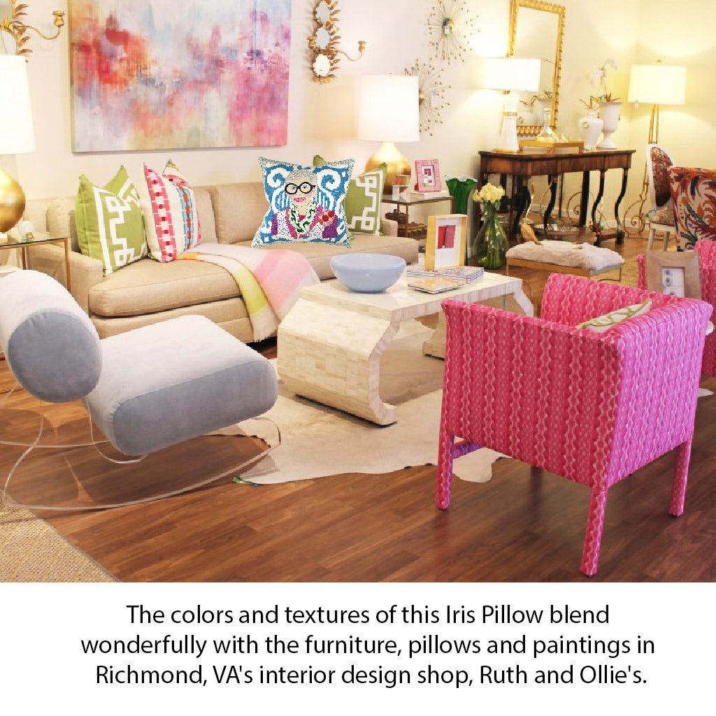 Iris Apfel Pillow